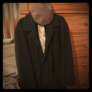 Baracuta Cashmere Blend Oversized Peacoat